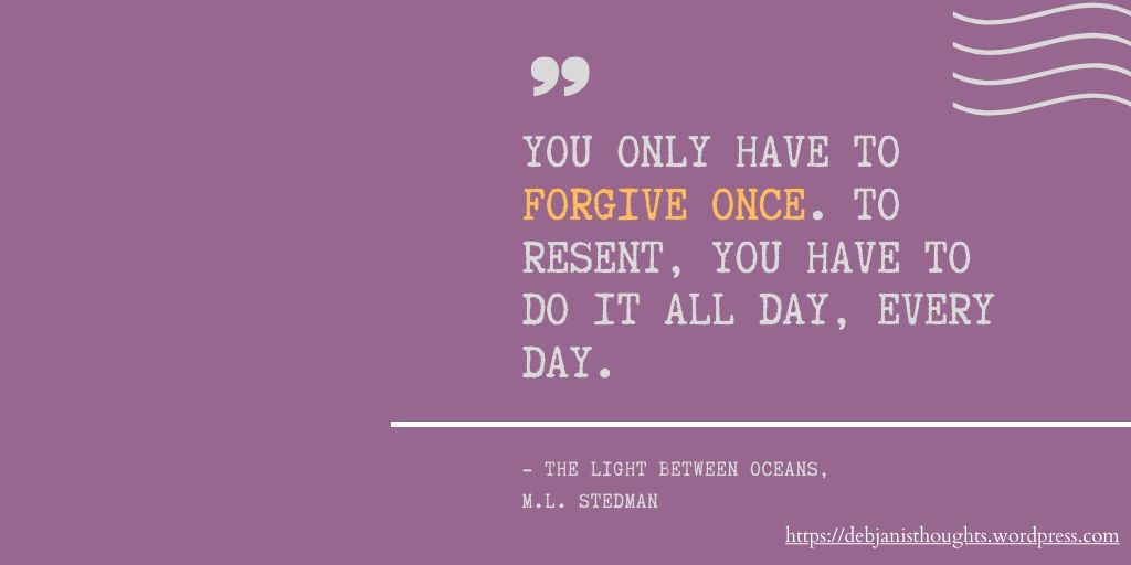 Quote from "The Light between Oceans" by M.L. Stedman